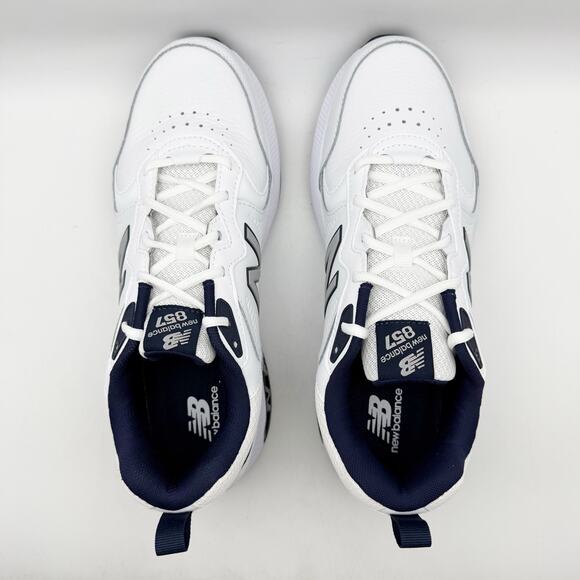 New Balance Mens 857v3 Athletic Shoes US 7.5 XW White Navy Athletic NIB main image 4